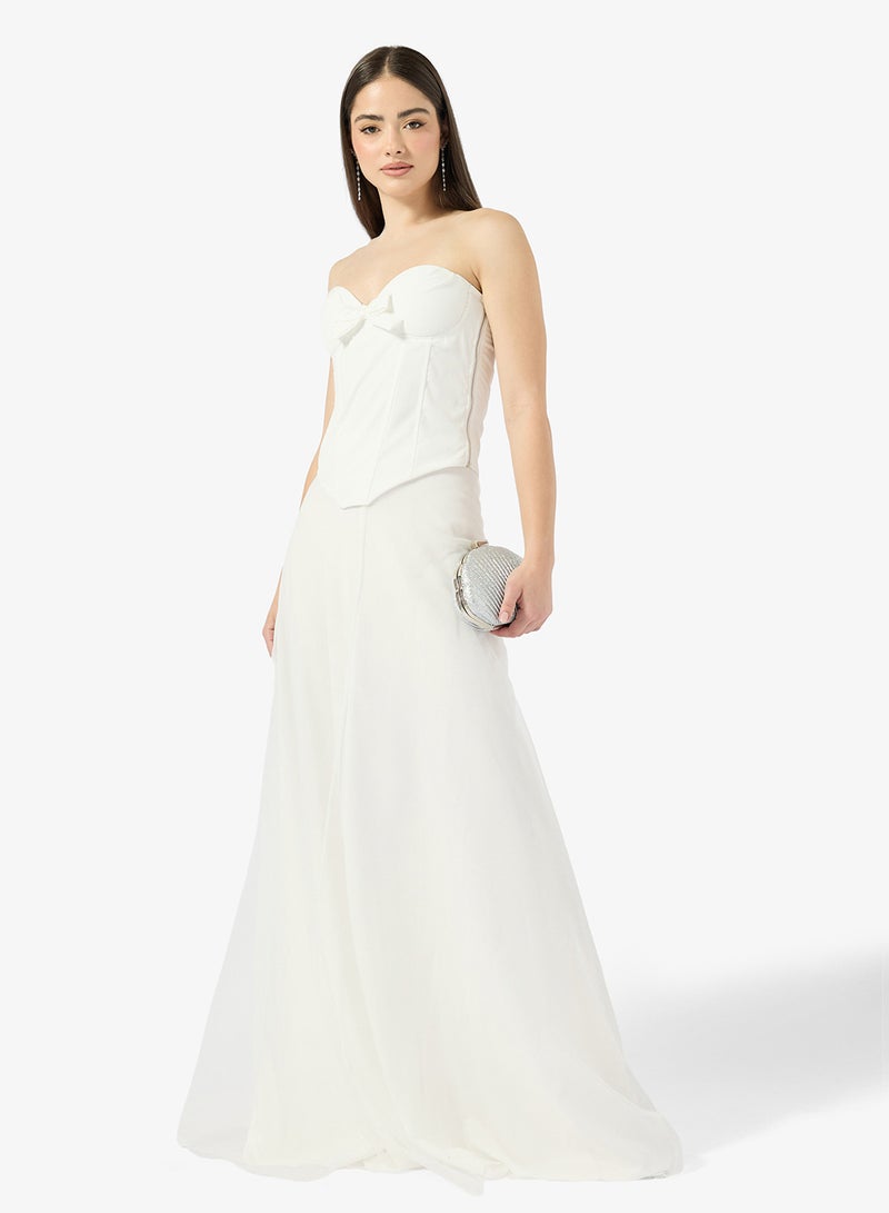 Ginger Sweetheart Neckline Corset Bodice Tulle Dress - Image 5